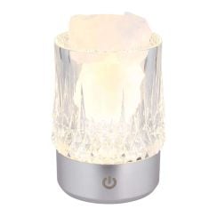 Globo Lighting Lizzy stolová lampa 1x1 W priehľadná-strieborná 21044S