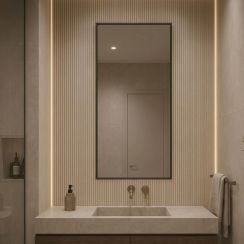Baltica Design Aluma zrkadlo 50x100 cm odĺžnikový čierna 5904107933511