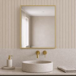 Baltica Design Aluma zrkadlo 50x60 cm odĺžnikový zlatá 5904107933467