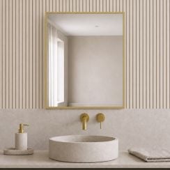 Baltica Design Aluma zrkadlo 40x60 cm odĺžnikový zlatá 5904107933443