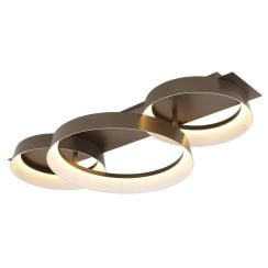 Globo Lighting Syrakus stropné svietidlo 3x40 W hnedá 48048D2