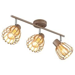 Globo Lighting Olin stropné svietidlo 3x40 W hnedá 54663-3
