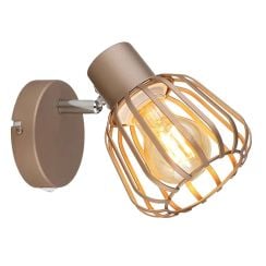 Globo Lighting Olin nástenná lampa 1x40 W hnedá 54663-1