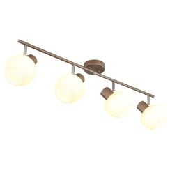 Globo Lighting Eileen stropné svietidlo 4x40 W biela-hnedá 54662-4