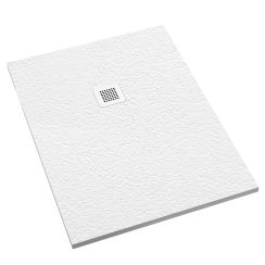 Schedpol Kalait Grooved White Stone obdĺžniková sprchová vanička 180x80 cm biela 3.3114/B/GR-M2