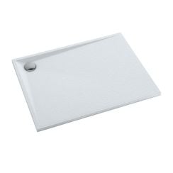 Schedpol Etrusco Grooved White Stone obdĺžniková sprchová vanička 100x90 cm biela 3.469/B/GR