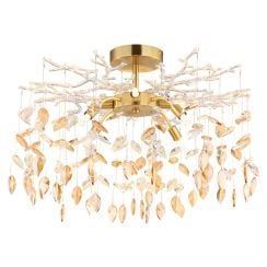 Globo Lighting Danna stropné svietidlo x8 W zlatá-jantárová 64132-8D