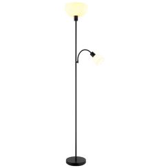Globo Lighting Hinton stojaca lampa 2x40 W biela-čierna 59947B