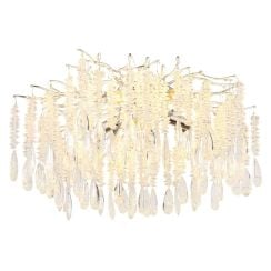 Globo Lighting Kinga stropné svietidlo x40 W priehľadná-strieborná 64141D