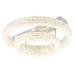 Globo Lighting Laurel stropné svietidlo 2x60 W chrómová-priehľadná 67387-60D