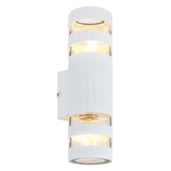 Globo Lighting Hayes nástenná lampa 2x10 W biela-priehľadná 78260W