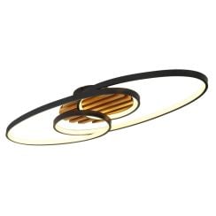 Globo Lighting Tisha I stropné svietidlo 2x40 W čierna 67362-42