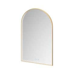 Cersanit Crea II zrkadlo 50x80 cm oválne s osvetlením s vyhrievacou podložkou zlatá S1058–038