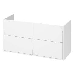 Cersanit Crea II skrinka 119.4x44.7x62.1 cm závesná kúpeľňová skrinka pod umývadlo biela S1058–023