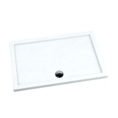 Schedpol Caspar White Stone obdĺžniková sprchová vanička 100x90 cm biela 3.268/B/ST