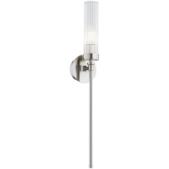 Argon Preston nástenná lampa 1x7 W priehľadná-niklová 8977