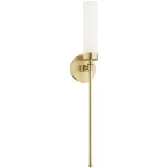 Argon Preston nástenná lampa 1x7 W biela-mosadzná 8978
