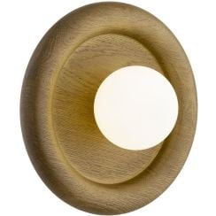 Argon Rondo nástenná lampa 1x6 W biela-drevená 8971