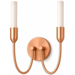 Argon Augustine nástenná lampa 2x6 W biela-medená 7303