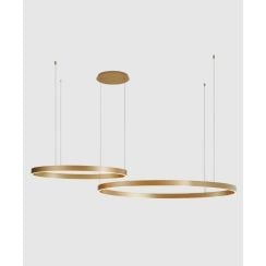 Zuma Line Isak závesné svietidlo 2x100 W zlatá 250067-GD