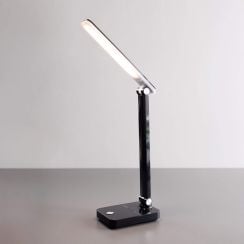 Zuma Line Biurkowa stolová lampa 1x8 W čierna 1949-BK