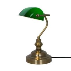 Zuma Line Edes stolová lampa 1x60 W mosadzná-zelená T110810