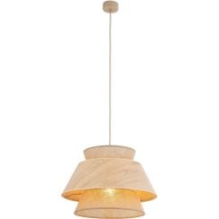 TK Lighting Kalum závesné svietidlo 1x15 W béžová 11784