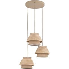 TK Lighting Kalum závesné svietidlo 3x15 W béžová 11808