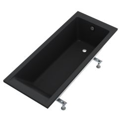 Schedline Milos Black Mat obdĺžniková vaňa 160x70 cm čierna 3WSP.M1P-16070/C/MG