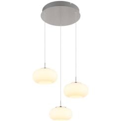 Globo Lighting Quintara závesné svietidlo 3x18 W niklová 15744-3HN