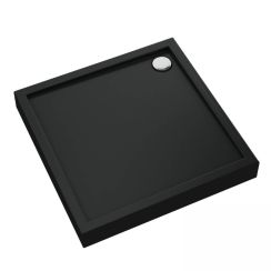 Schedline Cameron Black Mat štvorcová sprchová vanička 90x90 cm čierna 3ST.C1K-9090/C/MG