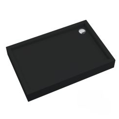 Schedline Cameron Black Mat obdĺžniková sprchová vanička 120x90 cm čierna 3ST.C1P-90120/C/MG