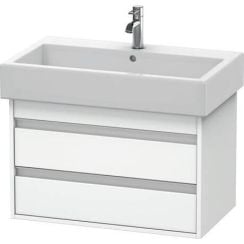 Duravit Ketho skrinka 75x44x41 cm závesná kúpeľňová skrinka pod umývadlo biela KT663707979