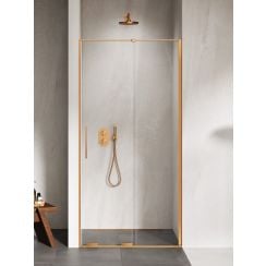 New Trendy Smart sprchové dvere 180 cm posuvné medená brúsená/priehľadné sklo EXK-7651