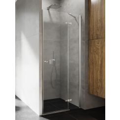 New Trendy Kalibra sprchové dvere 80 cm výklopné chróm lesklá/priehľadné sklo D-1006A