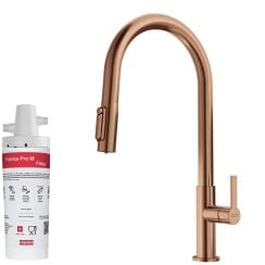 Súprava kuchynská batéria Franke Maris Slim Clear Water J Pull-Out 120.0736.602, poddrezový filter Franke Pro M Connect 150.0752.886