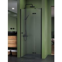 New Trendy Kalibra Black sprchové dvere 100 cm výklopné čierna matná/priehľadné sklo D-1018A