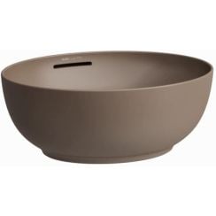 Laufen Il Bagno Alessi umývadlo 45x38 cm oválny pultové umývadlo hnedá/béžová matná H8189761881091