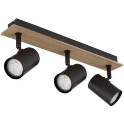 Globo Lighting Linca stropné svietidlo 3x25 W čierna 57905-3