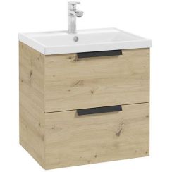 Defra Faro skrinka 54x30x50 cm závesná kúpeľňová skrinka pod umývadlo dub 001-D-05031