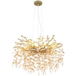 Globo Lighting Queena závesné svietidlo x40 W zlatá 64138H2G