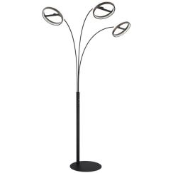 Globo Lighting Della stojaca lampa 3x48 W čierna 67179S1