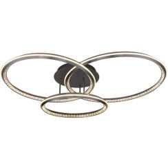 Globo Lighting Alaina stropné svietidlo 1x72 W čierna 67329-72