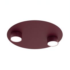 Emibig Bolx stropné svietidlo 2x10 W bordová 1806/2