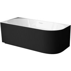 Balneo Avola voľne stojaca vaňa 150x75 cm oválne biela-čierna J0301020502-7