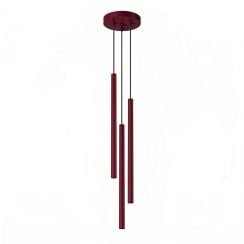 Sollux Lighting Pastelo závesné svietidlo 3x8 W bordová SL.2123