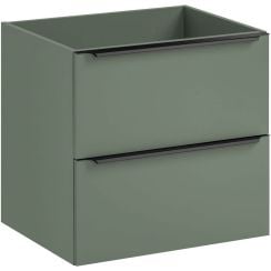 Comad Sombra Green skrinka 60x46x57 cm závesná kúpeľňová skrinka pod umývadlo zelená SOMBRA GREEN 82-60-46-2S
