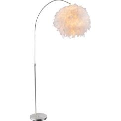 Globo Lighting Katunga stojaca lampa 1x40 W biela-strieborná 15057S