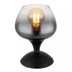 Globo Lighting Maxy stolová lampa 1x40 W čierna-dymová 15548T2