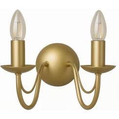 Kaja Bartez nástenná lampa 2x10 W zlatá KZ-3994